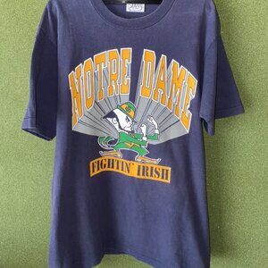 Notre Dame Athletics University 90s Vintage Retro shirt tee JH353
